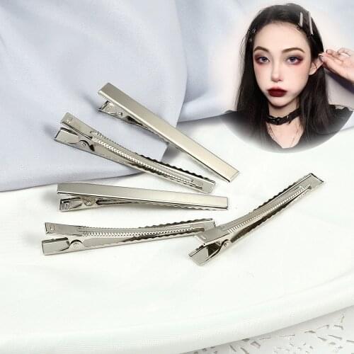 30Pcs/Set 3.1-7.6cm Iron Hairpins High Quality Silver-Color Hair Clip Flat Barrettes Fashion DIY Hair Accessories For Women Girl