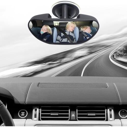 Car Interior Rearview Mirror Suction Cup Baby Mirrors Rotation Adjustable Auto Replacement Parts Car Back Seat Baby View Mirror