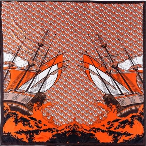 2021 Fashion Womens New Twill Square 100% Silk Scarves Luxury Brand Scarf 130*130cm Large Headscarf