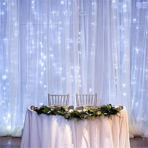 3x2/3x3M led String light Outdoor Fairy Lights Garland on the window Christmas Light Decor for Home Garden Curtain Lamp USB 5z