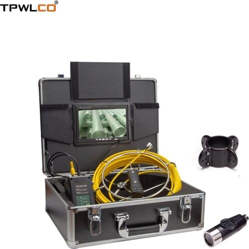 7inch LCD Monitor HD 42mm Dual Lens Robot Pipe Camera For Pipe Drain Inspection Endoscope Video Camera Waterproof 20M Cable