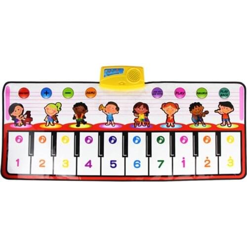 Childrens Simulation Play Toys Magnetic Portable Polyester Piano Mat Toy