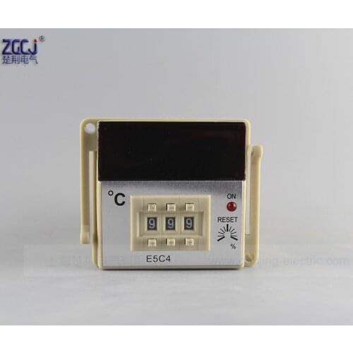 E type 0-999 degree E5C4 temperature controller CJ-E5C4 35mm Din type Digital thermostat in stock