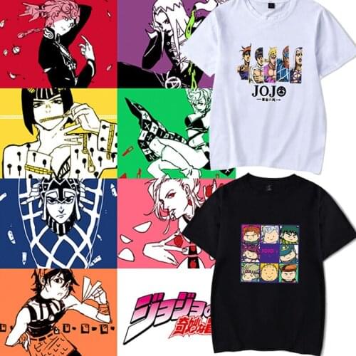 Summer T Shirt Men Women Anime JOJOs Bizarre Adventure Cosplay Costume Kujo Jotaro Kira Yoshikage T-shirt Streetwear Tops Tee