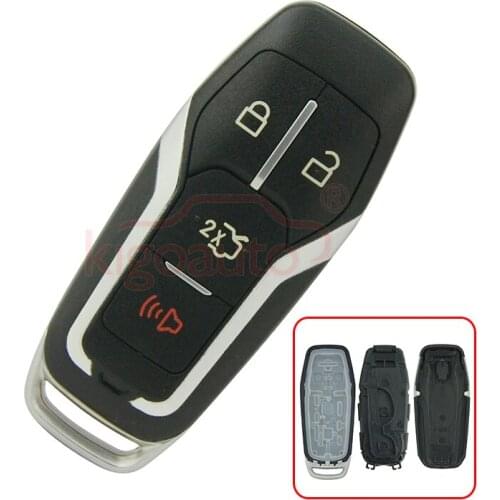 Kigoauto M3N-A2C31243800 Remote Smart Prox key case shell 164-R8109 for Ford Fusion Explorer Escape Mustang Expedition 4 buttons