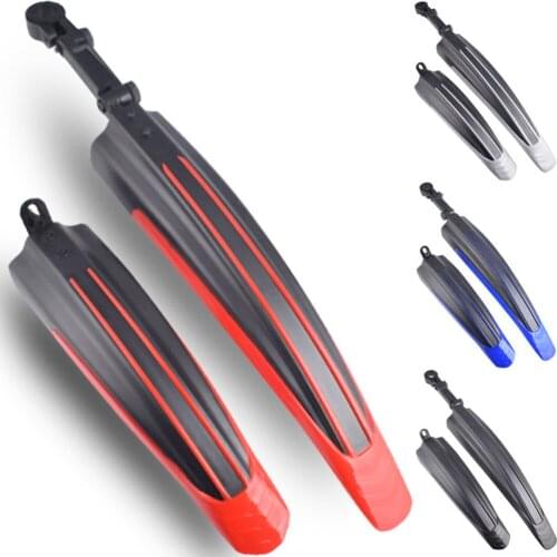 2pcs Bike fender set Adjustable Mountain Bicycle synthetic fiber plastic Front/Rear Tire Fender Mudguard bike accessori #2W