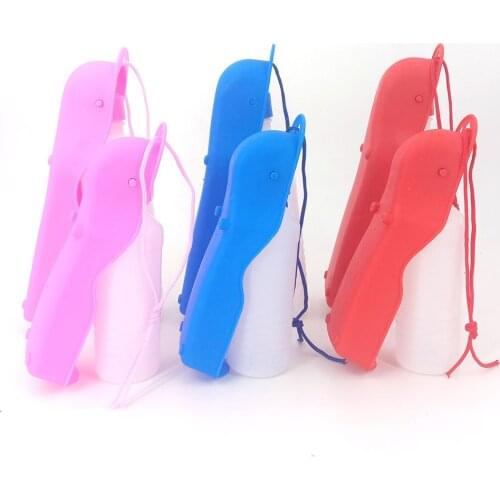 250/500ml Dog Water Bottle Feeder With Bowl Plastic Portable Water Bottle Pets Outdoor Travel Pet Drinking Water Feeder