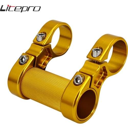 Litepro Aluminum Adjustable Double Stem Folding Bike Handlebar Stem 25.4mm S82 Bicycle Riser Stem Cycling Parst