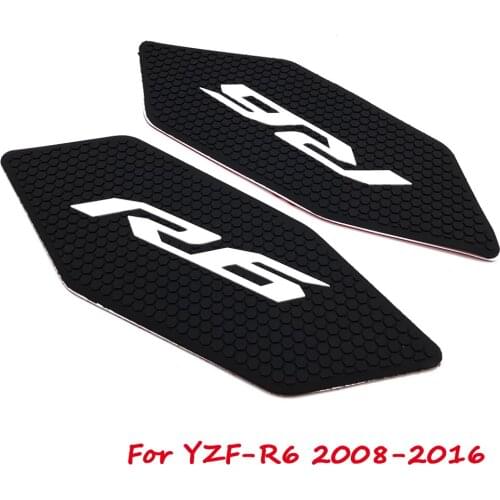 Motorcycle Anti-Heated Gas Tank Side Grip Traction Knee Protector Sticker Anti Slip Pad For Yamaha YZFR6 YZF-R6 YZF R6 2008-2016