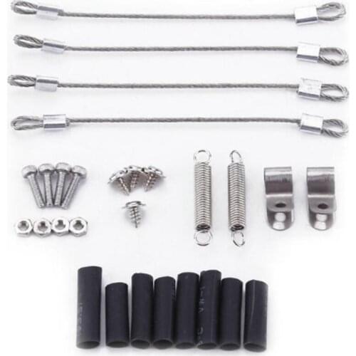 RC Car Steel Rope Set for Traxxas Trx4 Axial Scx10 D90 D110 1/10 Remote Control Crawler Model Car Spare Parts Steel Rope Set