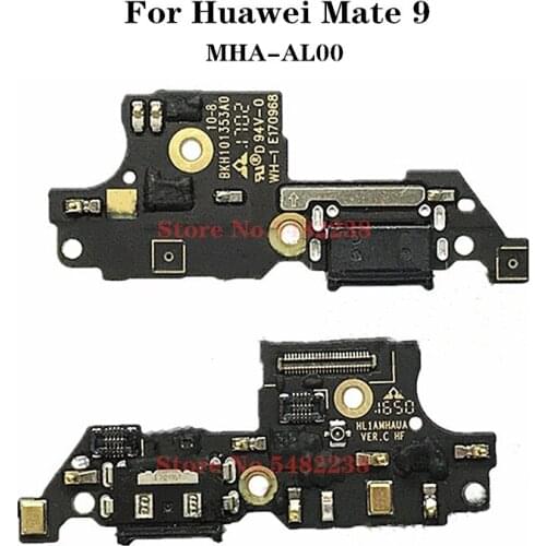 Original USB Charging Port Dock Flex Cable For Huawei Mate 9 Mate9 MT9 MHA-AL00 Charge Plug Charger Board With Microphone Board
