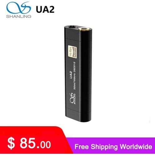 Shanling UA2 ES9038Q2M HiFi Portable Headphone Amplifier USB DAC AMP 2.5mm Balanced 3.5mm Output PCM768 DSD512 for iOS Android