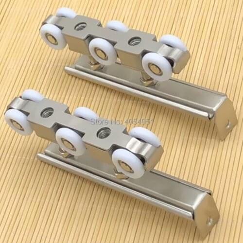 Door roller ultra-quiet wooden furniture sliding door pulley hanging track curtain nylon wheel glass bearing door hardware