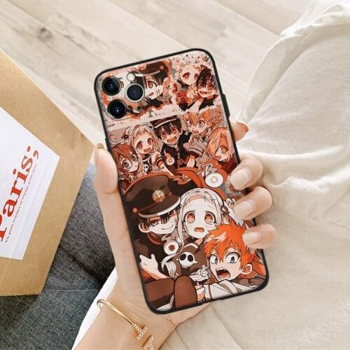 Toilet bound hanako kun manga silicone Phone Case FOR iPhone Se 6 6s 7 8 Plus X Xr Xs 11 12 Mini Pro Max Glass Cover Shell