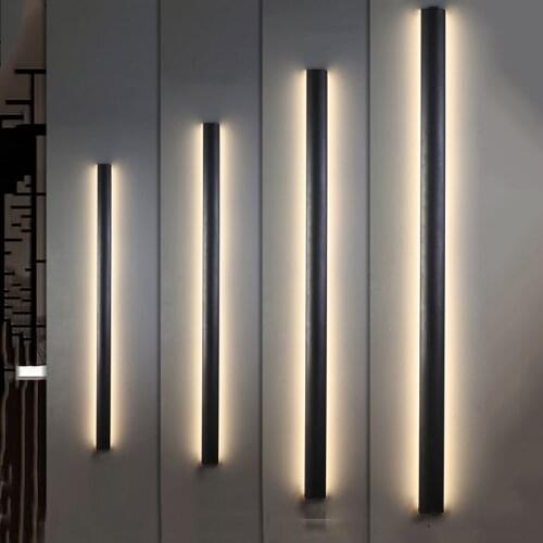 Modern Minimalist LED Strip Wall Lights For Bathroom Bedroom Living Room Bedside Background Wall Lamps Mirror Front Lights