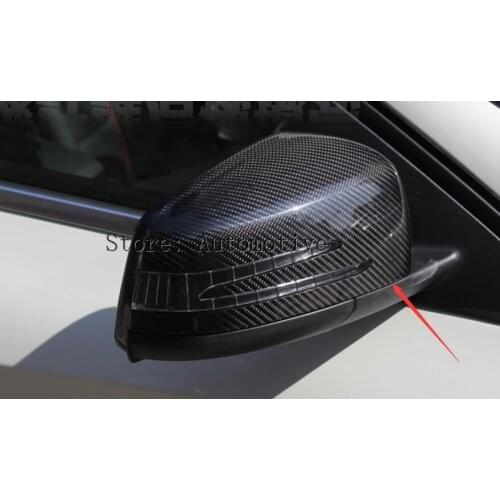 Carbon fibre Car Door Side Mirror Cover/Auto Rear view Mirror Cover For Mercedes- GLK-class GLK260/GLK300/GLK350 2010-2015AA
