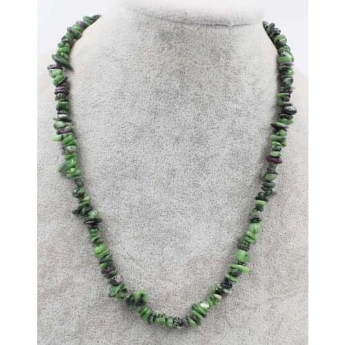 Wow! rubys green baroque 3-6mm necklace 17inch nature beads wholesale FPPJ