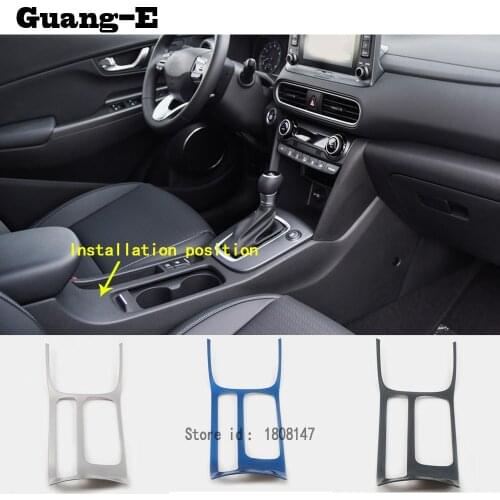 For Hyundai Kona Encino Kauai 2017 2018 2019 2020 Car Inner Middle Handbrake Shift Stall Paddles Cup Switch Frame Lamp Trim