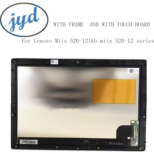 With Frame lcd display For Lenovo Miix 520-12Ikb miix 520-12 series 12.2" Touchscreen Lcd 2 In 1 Notebook lcd screen assembly