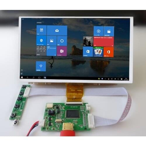 10.1'' 1024*600 Screen Display LCD TFT Monitor With Driver Control Board HDMI-Compatible For Computer Orange Raspberry Pi 2 3 4