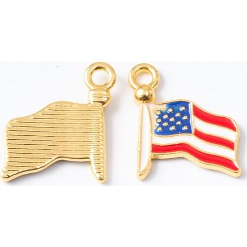 10pcs Enamel banner Charm Pendant For Women Necklace Pendant Making Alloy Beads Fit Bracelet DIY Jewelry Accessory js2189