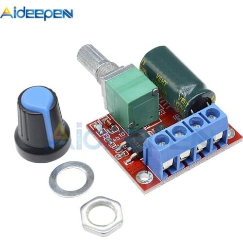 10pcs/Lot PWM DC Motor Speed Controller Switch 4.5-35V 5A Motor Speed Control Switch PWM Adjustable Drive Module