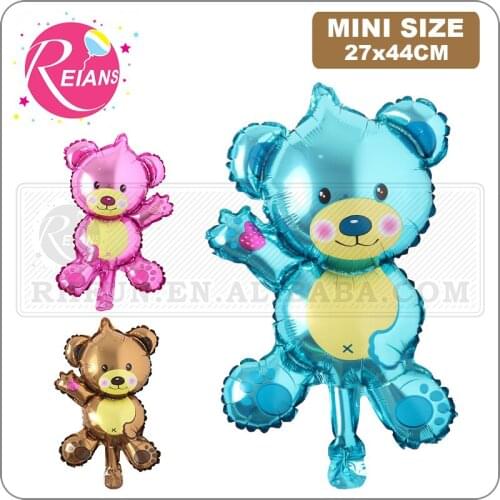 16 Inch Mini cartoon Animal Bear Childrens Toys Decoration Foil Balloons Birthday&Party Balloons cute Helium Balloon globos