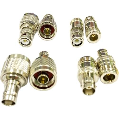 2PCS N Type Male Female To Connector BNC Plug Jack RF Coaxial Adapter Convertor straight NEW wholesale price