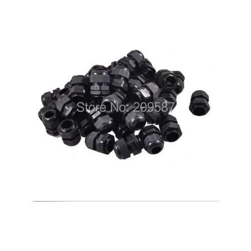 20)PCS 4~8 mm Black Nylon Electric Cable Waterproof M16*1.5mm Cable Gland
