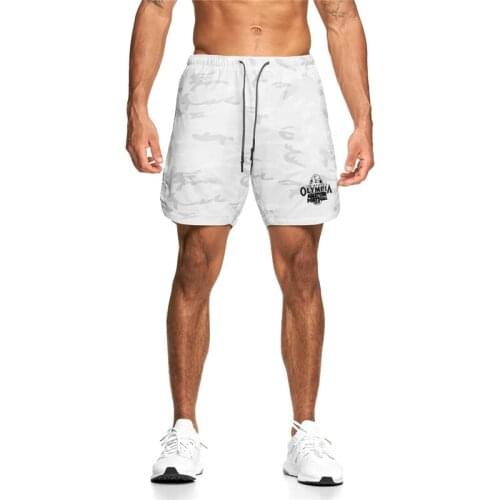 2021 Men Fitness Bodybuilding Shorts Man Summer Workout Male Breathable Mesh Quick Dry Sportswear Jogger Beach Short Pants