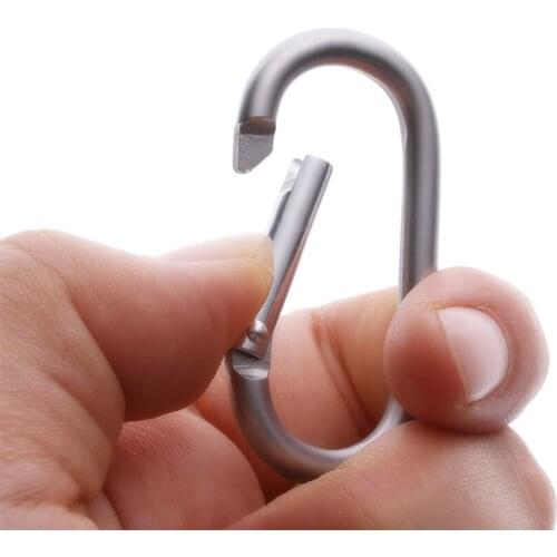 2021 Light Weight Aluminum Alloy Spring Link Clip Carabiner Camp Mountaineering Hook Travel Kit Camping Equipment Survival Gear