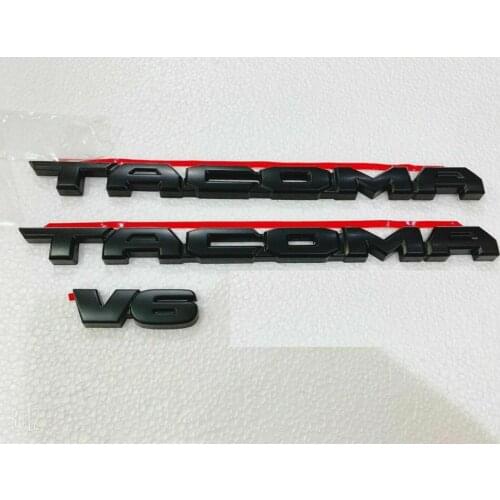 3PCS FIT FOR KIT BLACKOUT OVERLAY EMBLEM BADGE Fit For 2016-2020 TACOMA V6
