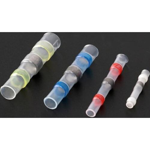 30/50/100pcs/Lot Heat Shrink Sordering Terminals Waterproof Seal Solder Sleeve Tube Electrical Wire Insulated Butt Connectors