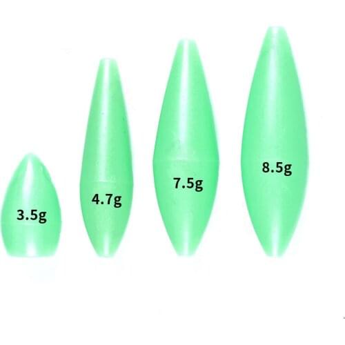4PCS Multiple Size Fishing Beads Night Luminous Aid Green Beads Anti-collision Bead Lure Fishing Pesca Iscas Tackle Accessories