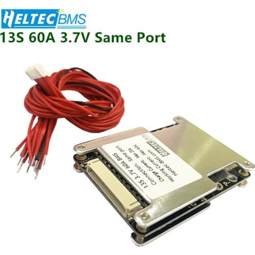 48V BMS 13S 60A Balance 3.7V Li-ion Battery Protection Board for 48V Electric bicycle and electric tools within 1200W