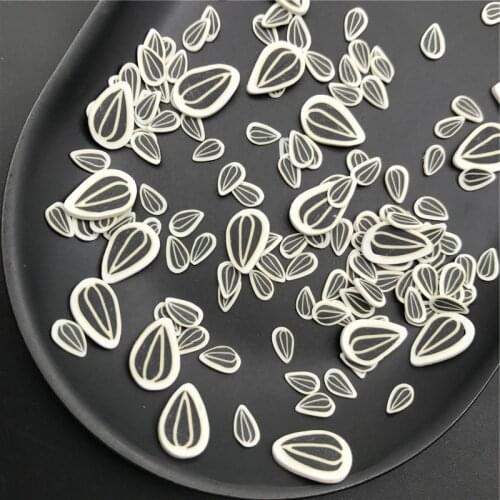 50g Melon Seed Polymer Clay Slices Sprinkles for Kids Diy,Craft/Nail Art/Scrapbook Decoration,Filler Polymer Clay Embellishments