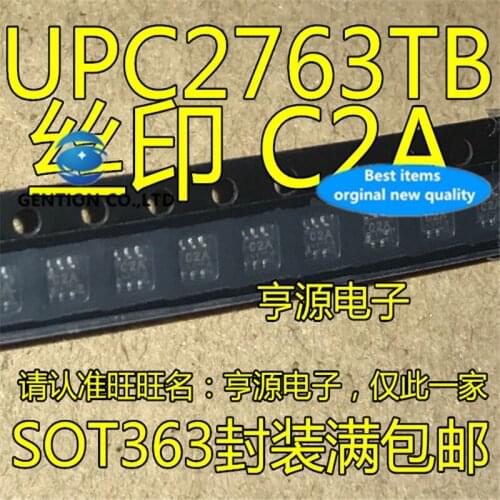 50Pcs UPC2763 UPC2763TB UPC2763TB-E3 Silkscreen C2A SOT363 in stock 100% new and original