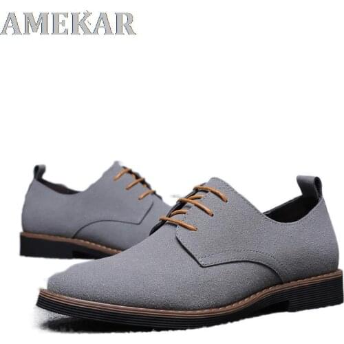 AMEKAR Mens Leather Shoes