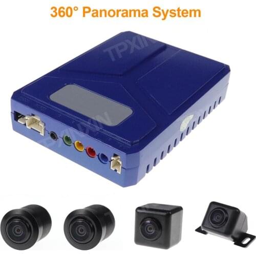 TPXINXIN Store Car DVR HD 3D 360 Surround View System Driving With Bird View Panorama System 4 Car Camera 3D 1080P DVR G-Sensor