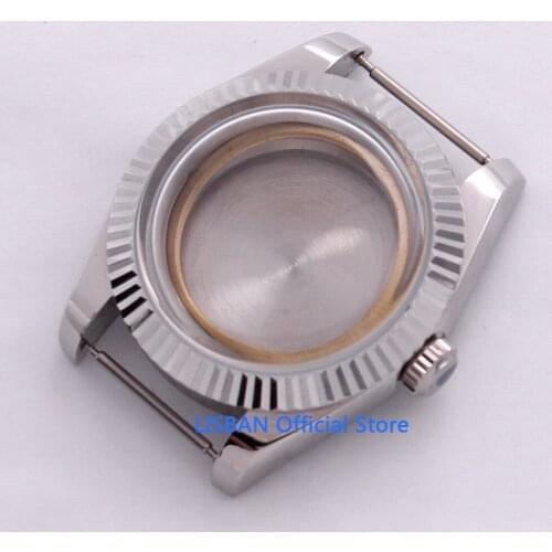 40mm Stainless Steel Watch Case with Mineral Glass Fit ETA 2836 MIYOTA Movement