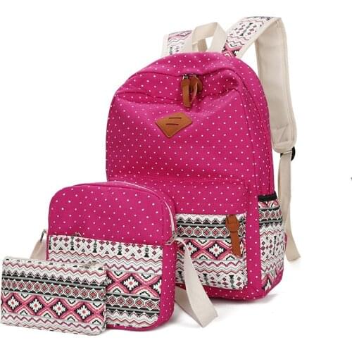 Kids School Bags for Girls Mochila Feminina 2021 Fashion Ethnic Style Women Backpack High Quality Canvas Backpacks