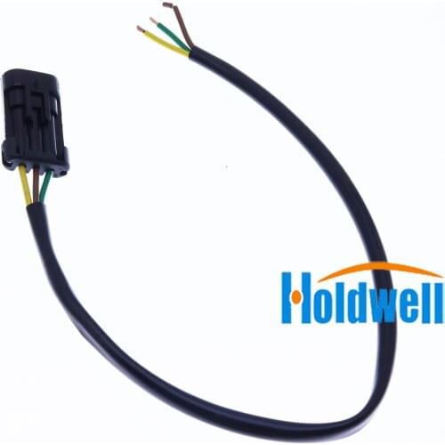 Holdwell 3-Pin Connector Wiper Motor Plug 6730321 for Bobcat S100 S130 S150 S160 S175 S185 S205