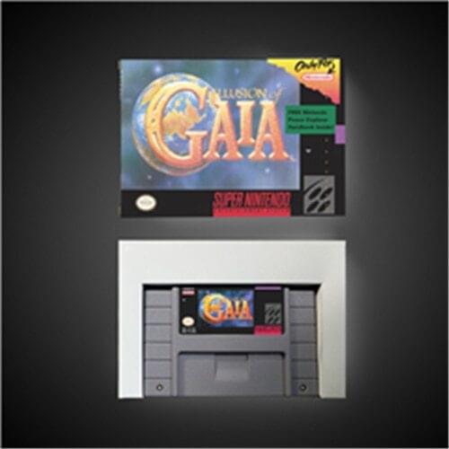 Illusion of Gaia - RPG Game Card Battery Save US Version Retail Box