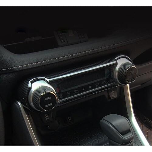 Car Interior Navigation Control Panel air conditioner outlet Decorative Frame Cover Trim For Toyota RAV4 RAV 4 2020