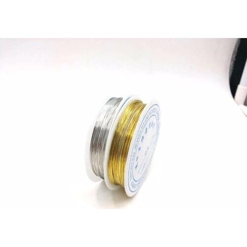 6M-30M (235-1179 inch ) Length 0.25-0.6mm Diamter Copper Metal String Beading Wire Cord String Thread for DIY Necklace Bracele