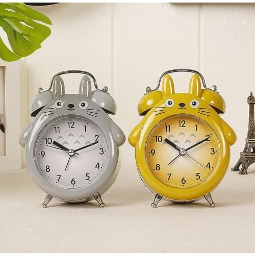 My Neighbor Totoro Cartoon Alarm Clock Office Student Gift Kindergarten Bedroom Bedside Decoration Child Birthday Gift