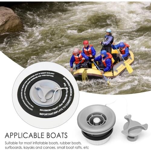 Inflatable Boat Air Valve 6 Holes Inflatable Boat Raft Dinghy Kayak Canoe Adapter Cap Safe Replacement Air Plug Accessory