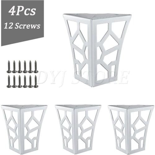 2/4Pcs Hollow Out Modern Style Furniture Legs Metal Furniture Cabinet Sofa Legs For Coffee Table Cabinet tv stands, With Screws