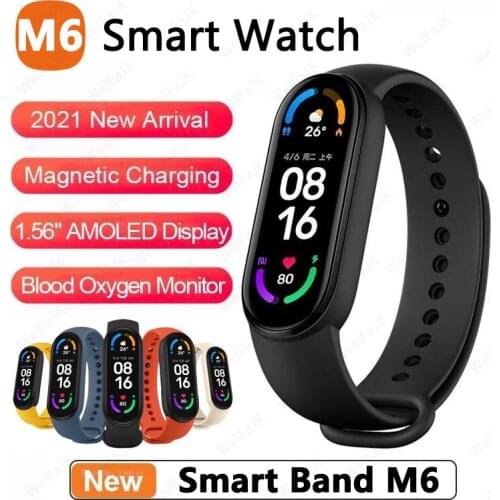 2021 Mi Band M6 Smart Watch Men Women Smartwatch Fitness Sport Bracelet Bluetooth-Compatible Connection For Apple Xiaomi Android