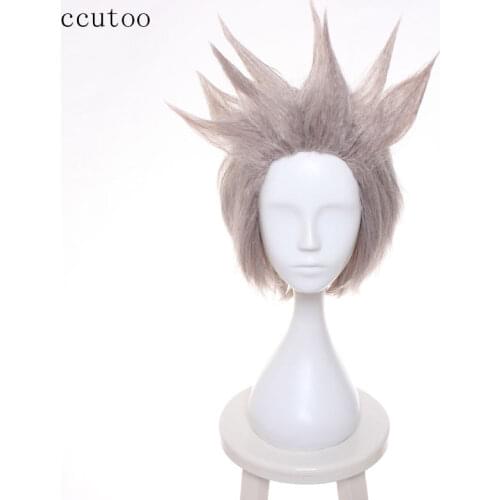 Ccutoo Ignis Stupeo Scientia Cosplay Wig Final Fantasy XV Costume FF15 Cosplay Wigs Synthetic Short Hair Styled for Mens